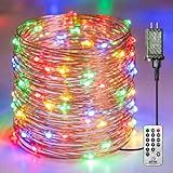 Fairdeer Plug-in Fairy Lights, 66 Ft 200 LED String Light with Remote, 8 Modes, Timer and Dimming Twinkle Lights for Indoor, Bedroom, Party, Decoration, Holiday, Multi-Colored