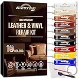 MCTRHG Leather & Vinyl Repair Kit, Leather Repair Kit for Car Seat, Shoes, Jacket, Sofa, Couch, Purse, Restores Faux, Artificial, Genuine Pleather, with Easy to Follow Instruction to Match Any Color