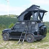 Rooftop Tent Hard Shell with Winter Insulation,Aluminum Pop Up Roof Tent