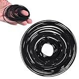 50 Pcs Recorder Rubber Belts for Cassette Player Repair, Maintenance Tape Machine Rubber Belt, Turntable Belt Replacement, 40-135mm Mix Flat Cassette Belts for DVD CD LD VCR Drives, 1mm Width