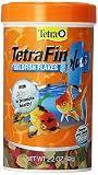 Tetra TetraFin Plus Goldfish Flakes Fish Food with Algae, 2.2 oz