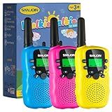 Walkie Talkies for Kids Games Outdoor Toys for 3-12 Year Old Boys Girls, 3 Miles Range Walkie Talkie as Camping Essentials, 4 Year Old Girl Birthday Gifts for 3 4 5 6 7 8 9 Year Old Boy Girl Gift