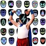 Depointer Life Kids Led Mask with Gesture Sensing LED Lighted Face Mask for Costume Cosplay Party Masquerade,Ages 3-10