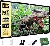 AAJK 150inch Outdoor Projector Screen Anti Crease Portable Movie Screen