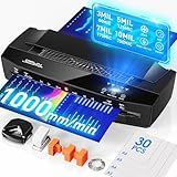 Qfun 3-10 Mil Thermal Laminator Machine 11x17 Heavy Duty Lamination Machine 4-Roller Commercial Laminating Machine 13 inch for Teacher, Large Laminate Machine with Laminating Sheets for Office School