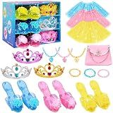 Meland Princess Dress Up Set for Girl Age 3-6 with Her First Heels & Skirts