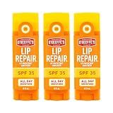 OKeeffes Lip Repair SPF 35 Balm, Moisturizer for Cracked Lips, 3-Pack