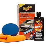 Meguiar's Quik Eraser Kit, Car Scratch Remover for Repairing Surface Blemishes, Car Scratch Repair Kit with ScratchX, Drill-Mounted Pad, and Microfiber Towel, 4 Count
