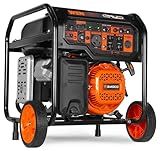 WEN 8000-Watt 120V/240V Dual Fuel Portable Generator, Electric Start, 340cc, Transfer-Switch and RV-Ready with CO Watchdog (DF8000X)