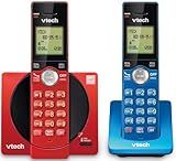 VTech 2-Handset Cordless Phone for Home with Caller ID/Call Waiting, Landline Phones, Illuminated Keypad, Full Duplex Speakerphone, ECO & Quiet Mode, Wall Mount | CS6919-2R