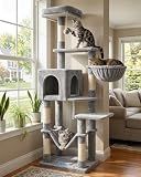 Hey-brother Cat Tree, Multi-Level Sisal Covered Scratching Posts, MPJ050W