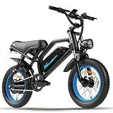 VDL Mountain Electric Bike for Teenager, 16" Fat Tire Ebike, Wider Seat 800W Peak Motor, Removable Battery, Front Fork Suspension, 20MPH, UP to 35 Miles Mountain Ebike, for Leisure Riding&Commuting