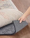 Veken Non Slip Cushioned Rug Pad Gripper 8 x 10 Ft, Felt and Silicone Backing, 1/4 inch Thick Carpet Liner for Hardwood Floors and Finishes, Under Area Rugs Anti Skid Mat, Keep Rugs Safe and in Place