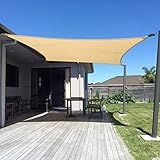 SUNNY GUARD Sun Shade Sail 10' x 13' Rectangle Sand UV Block Sunshade for Backyard Yard Deck Patio Garden Outdoor Activities and Facility(We Make Custom Size)