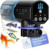 FISHNOSH Automatic Fish Feeder for Aquarium - New Generation 2026, Auto Food Dispenser with Timer for Small Tank, Big Aquariums & Pond, Model-ML