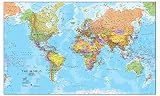 Giant World Map - Mega-Map Of The World 46 x 80 - Laminated - 2026 Updated