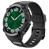 Spigen Rugged Armor Pro Designed for Samsung Galaxy Watch 6 Classic 47mm Case with Band Protective TPU Cover with Strap
