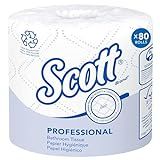 Scott Professional 100% Recycled Fiber Standard Roll Bulk Toilet Paper (13217), 2-Ply, Elevated Design, White, Individually Wrapped (80 Rolls of 473 Sheets, 37,840 Sheet Total)