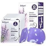 BeHoomi Steam Eye Mask, 10Packs Heated Eye Mask, Self Heating Disposable SPA Warm Compress for Eyes Sleep Mask, Travel Essentials & Relaxation Gifts for Women, Mothers Day Gifts (Lavender Scent)