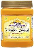 Rani Turmeric (Haldi) Root Powder Spice, (High Curcumin Content) 16oz (1lb) 454g PET Jar ~ All Natural | 100% Pure, Salt Free | Vegan | Gluten Friendly | NON-GMO | Kosher | Indian Origin