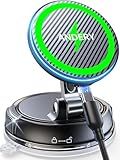 ANDERY Only for iPhone Magsafe Car Mount Charger [15W Wireless Faster Charging, 78+LBS Strongest Suction, 2400gf Strongest Magnetic] 360° Adjustable Car Phone Holder, Phone Holders for Your Car, Black