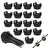 16 Pcs Magnetic Cable Zip Tie Mounts Multipurpose Cable Holder, 16 Pcs Magnets with 100 Pcs Cable Zip Ties, Multipurpose Magnetic Cable Holder for Cable Management, Wire Management Bases (22 mm)
