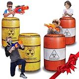 NINOSTAR 4 Pack Inflatable Battle Battlefield Barrels,Great for Party Laser Tag Gun Game Battle Obstacles by Ninostar