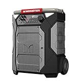 Monster Rockin’ Roller 270 Indoor/Outdoor Portable Bluetooth Speaker | up to 200W of 270 Degree Sound & up to 100 Hours of Playtime