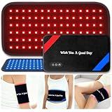 Red Light Therapy for Body – 90 LEDs Triple Wavelength (660/850/460nm), 13"x7.3" Wearable Infrared Light Therapy Pad for Pain Relief, Muscle Recovery & Skin Care – 27 Customizable Options