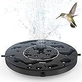 Solar Fountain Water Pump for Bird Bath, Floating Solar Powered Water Fountain Pump for Bird Bath, Garden, Pond, Pool, Outdoor (1.4W)