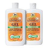 Absorbine Veterinary Liniment Gel, Topical Menthol Analgesic Rub for Sore Muscle, Joint & Arthritis Pain Relief, 12oz Bottle 2-Pack