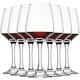 Wine Glasses Set of 8, 12oz, Lead-free, Clear, Durable Glassware