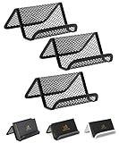 Mr. Pen- Metal Mesh Business Card Holders, 3 Pack, Black