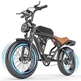 Misodo Electric Bike for Adults, 2500W Peak Motor, Max 32MPH & 100 Miles, 48V 20Ah Battery, Keyless NFC/Password Unlock, Dual Brakes & Suspension, 20"x4.0" Fat Tire Electric Dirt Bike, Off-Road E Bike