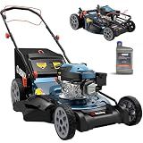 SENIX 22'' Self Propelled Gas Lawn Mower, 170cc Gas Lawnmower,Easy Start