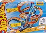 Hot Wheels Sky Crash Tower Track Set, 2.5+ ft / 83 cm High with Motorized Booster, Orange Track & 1 Hot Wheels Vehicle, Race Multiple Cars, Gift for Kids 5 to 10 Years Old & Up