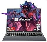 2025 AMD Laptop, 16.1inch Laptop Computer with AMD Ryzen 7 5000 Series(8C/16T, Up to 4.3GHz), 16GB RAM 512GB NVMe SSD Windows 11 Laptop, Radeon RX Vega 8 Graphics,WiFi 6, Backlit KB,53Wh Battery,Gray