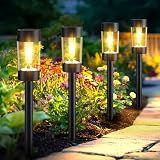 Eyrosa Solar Pathway Lights Outdoor Waterproof, 12 Pack, Warm White