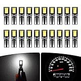 T5 LED Bulb, cciyu 37 74 2721 2-SMD 5630 LED Bulb, Super White 73 2723 70 79 86 Wedge Led Bulb, Replacement Dash Dashboard Lights Instrument Panel Cluster LED Lamps Glove Box Light Bulb, 20pcs