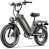 ANIIOKI eBikes for Adults, 200+ Miles Long Range Electric Bike, 28 MPH High Speed Commuting Ebikes, 48V 60AH Electric Bicycles