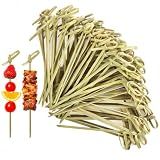 1000pcs High Quality Cocktail Picks, 4.8 Inch Bamboo Sticks For Martini Glass, Used for Fruits, Desserts, Drinks, Barbecues and Appetizers and Party Supplies