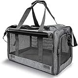 GAPZER Pet Carrier for Large Cats up to 20lbs Soft-Sided Privacy Protection