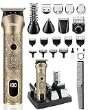 Ufree Beard Trimmer for Men, Electric Razor Shavers, Cordless Hair Clippers, Shaving Kit for Mustache, Body, Nose, Ear and Face, 7 in 1 Beard Grooming Kit, Gifts for Men