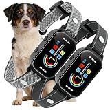 Koguzl Dog Bark Collar 2 Pack, Auto Anti Barking Collar for Large Medium Small Dogs 11-120lbs, 7 Sensitivity Levels, 5 Safe Training Modes, Humane Bark Training Collar