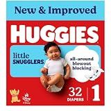 Huggies Little Snugglers Diapers Size 1, 32 Count