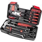 Beaiguna 39PCS Tool Set for Home, Basic Household Apartment College Dorm Repair Tool Kit, Small Home Hand Tool Set for All Purpose, Portable General Tool Kits for Men, Upgrade Toolkits for The House