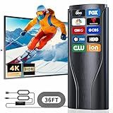 Digital TV Antenna Indoor Outdoor,2200+ Miles Long Range HD Antenna for Smart TV and All Older TV's for Local Channels,Supports 4K 1080P with Amplifier Signal Booster & 36ft Cable