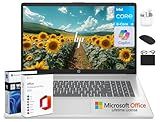 HP 17 Business Laptop, 17.3" HD+ Computer, Lifetime MS Office 2024, Copilot AI, 8-Core Intel i3 CPU, 16GB RAM, 1TB Storage (500GB SSD + 500GB Ext), Wi-Fi 6, HubxcelAccessory, Long Battery, Win 11 Pro