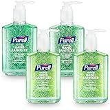 PURELL Advanced Hand Sanitizer Soothing Gel, Fresh Scent, 8 fl oz Pump Bottle (Pack of 4), 9674-06-ECDECO