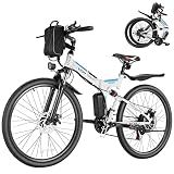 Vivi Electric Bike for Adults, 749W Peak Folding Electric Mountain Bike 26'' Commuter Ebike 20MPH Foldable Ebike Adult Electric Bicycles with Battery, Dual Shock Absorber, SGS Certified to UL2849